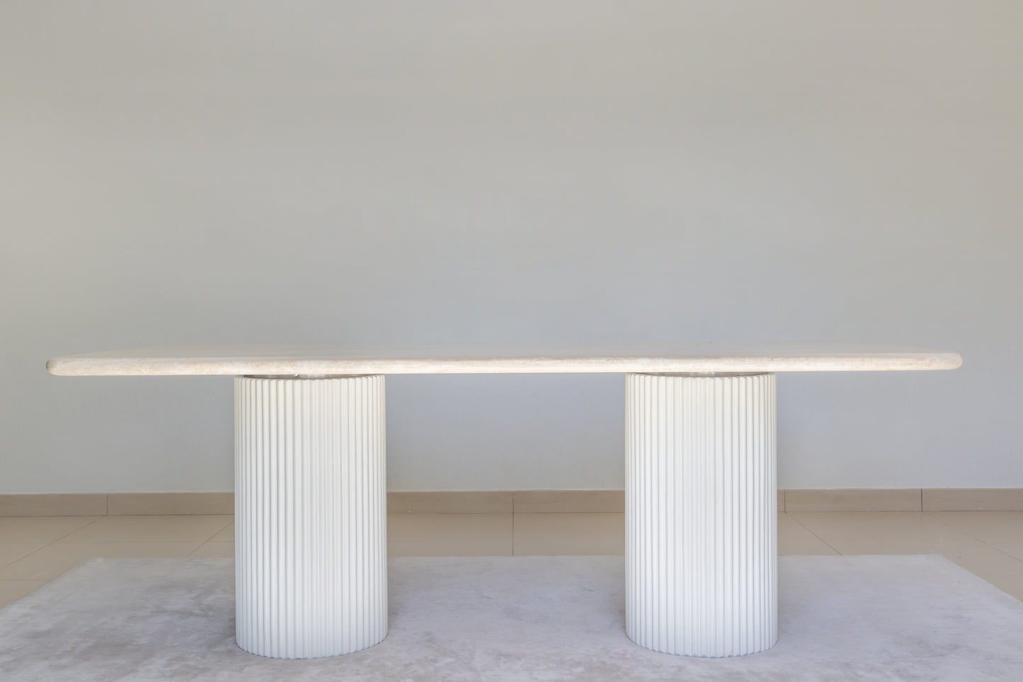 Riwaq Fluted Pedestal Dining Table