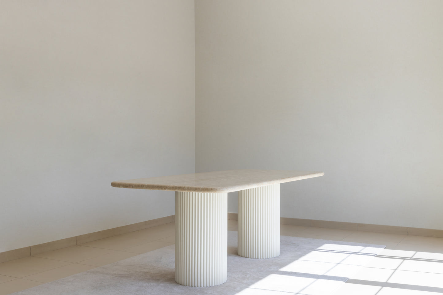 Riwaq Fluted Pedestal Dining Table