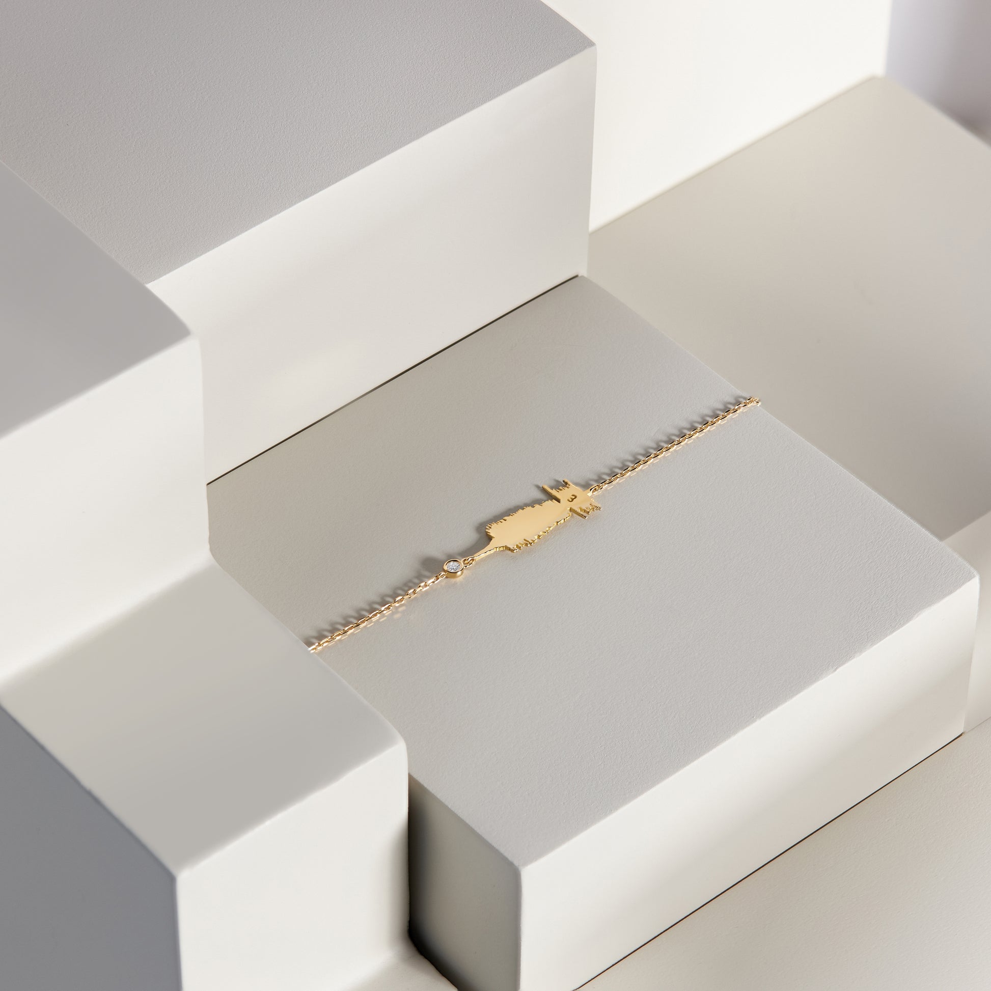 Ayat Bracelet with Diamond - (الرحمن) Tajrid