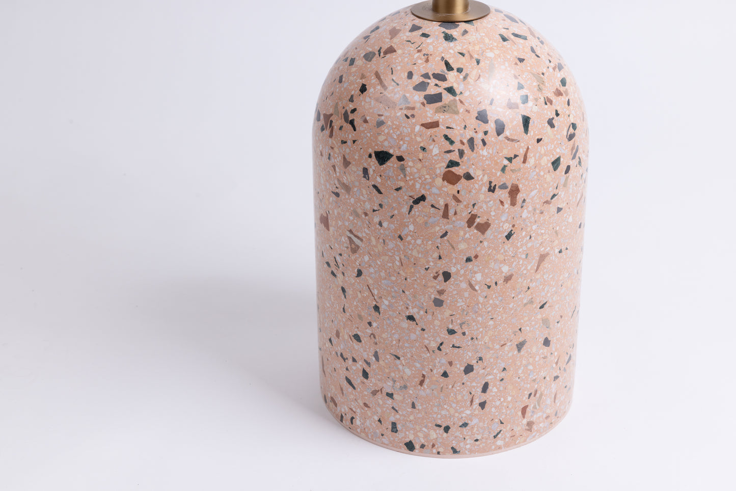 Blush Terrazzo Hemisphere End Table