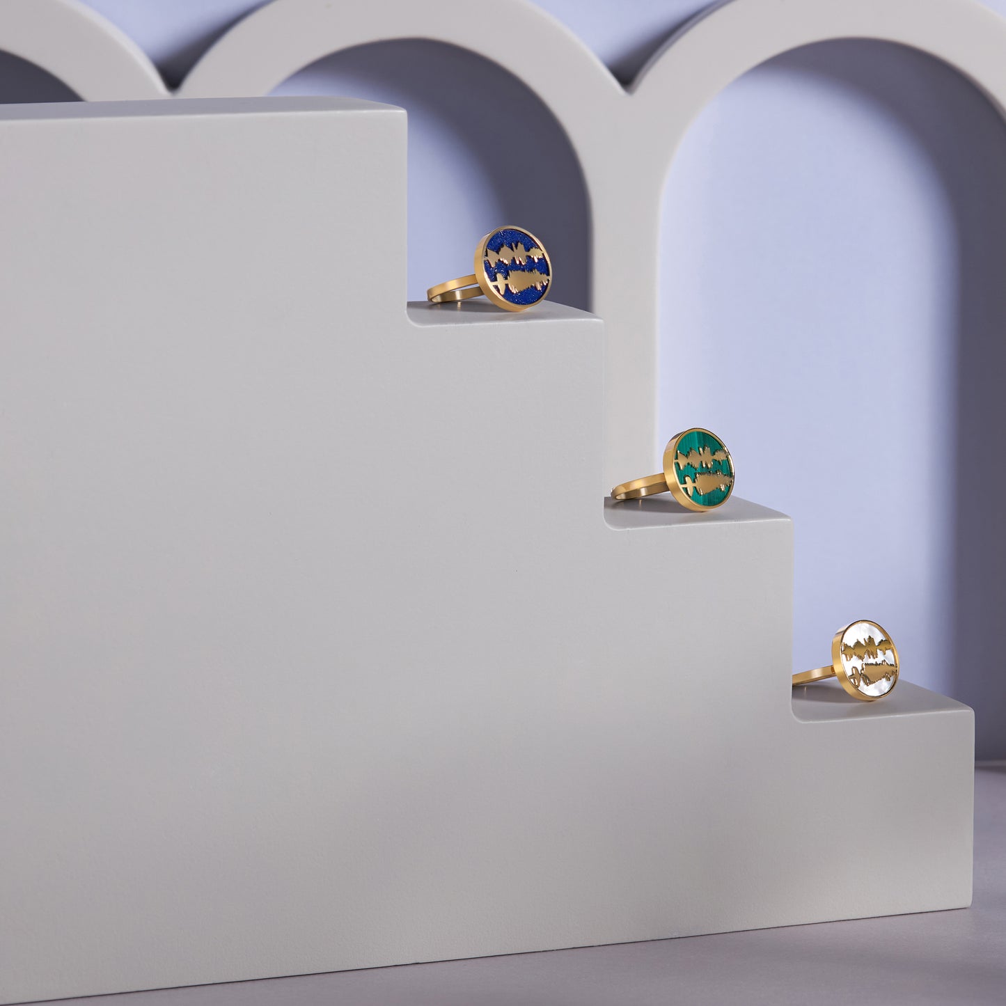 Ayat Ring, Mother of Pearl (رب اشرح لي صدري و يسر لي أمري) Tajrid