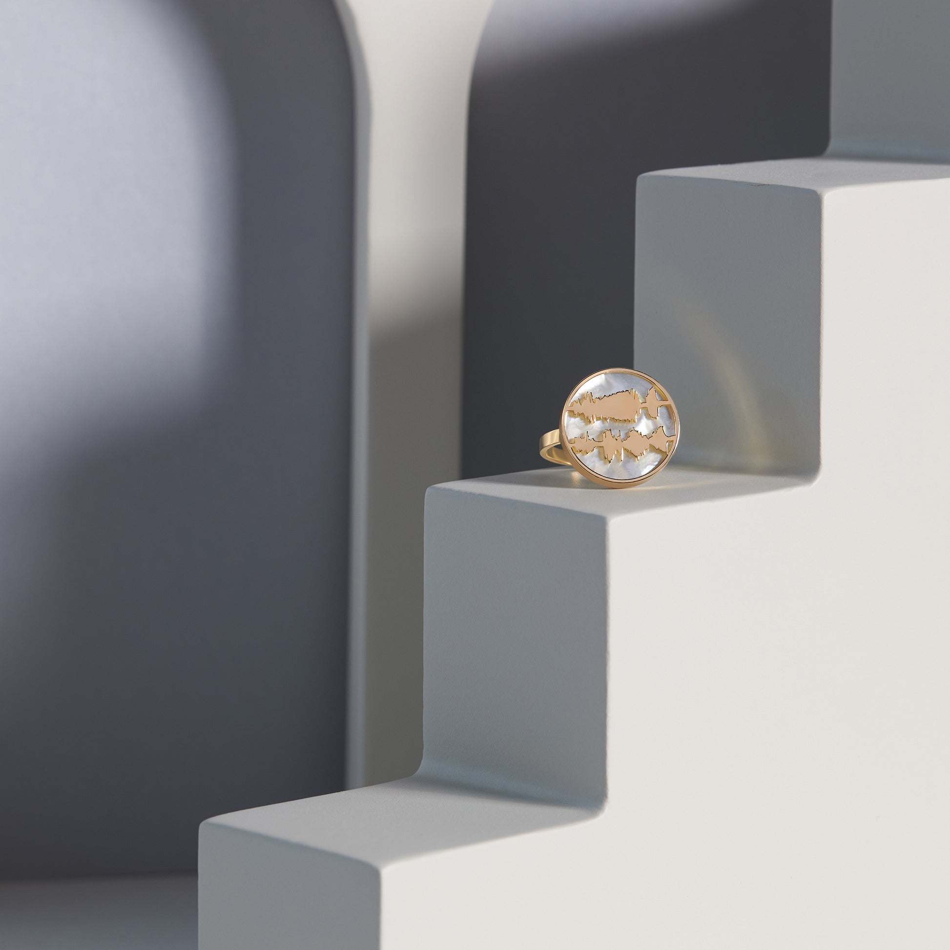 Ayat Ring, Mother of Pearl (رب اشرح لي صدري و يسر لي أمري) Tajrid