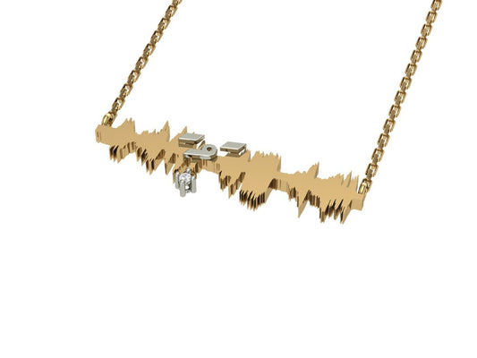 Ayat Necklace with Diamond - (و لسوف يعطيك رَبُّكَ فترضى) - Tajrid