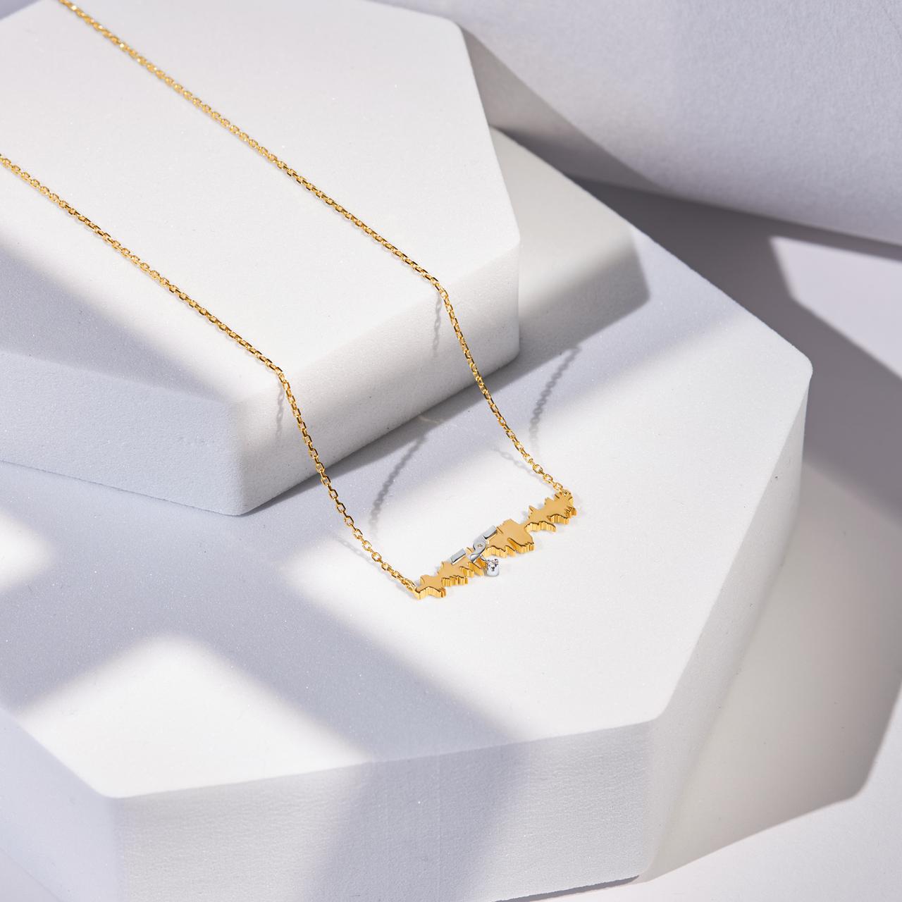 Ayat Necklace with Diamond - (و لسوف يعطيك رَبُّكَ فترضى)