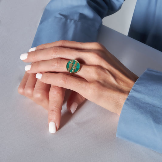 Ayat Ring, Malachite (رب اشرح لي صدري و يسر لي أمري) Tajrid