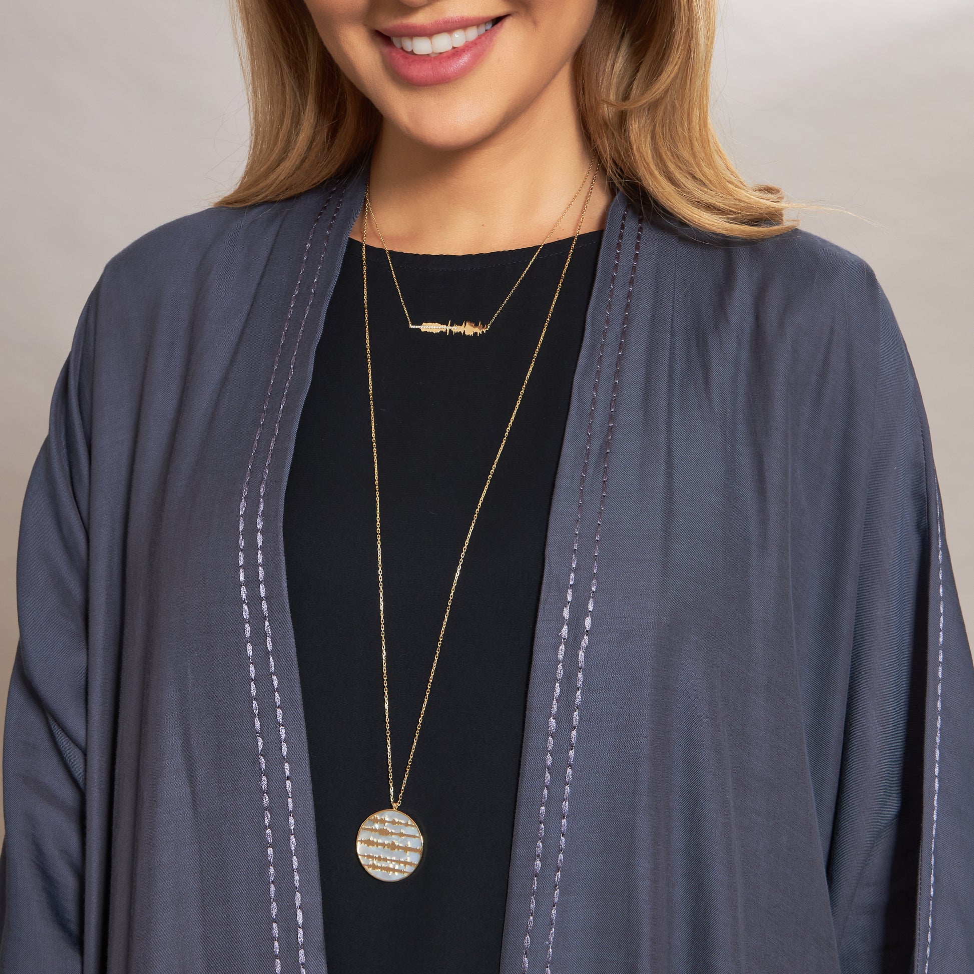 Ayat Necklace, Mother of Pearl - سورة الفلق Tajrid