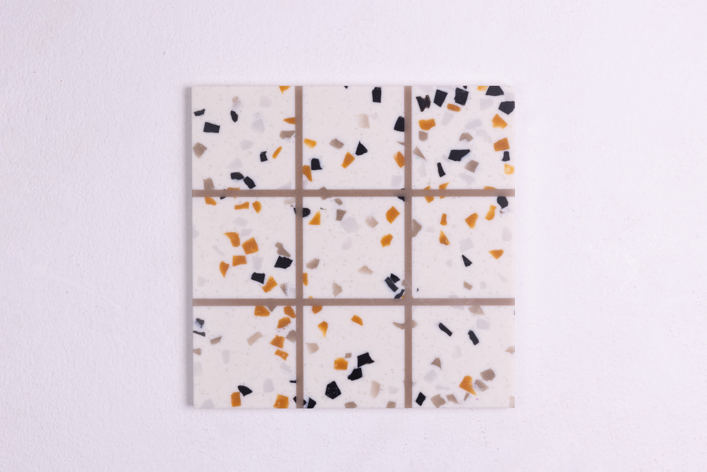Board game decorative accent made from terrazzo