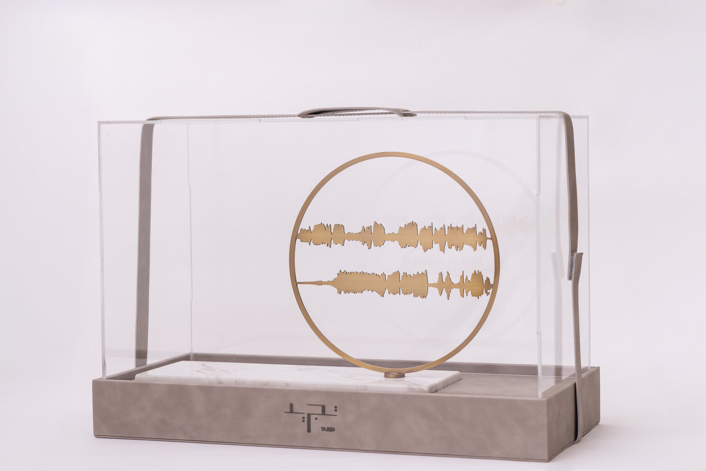 Surat Yusuf | 12 : 64 | Sound waves of the Holy Qura'an on Beige Travertine