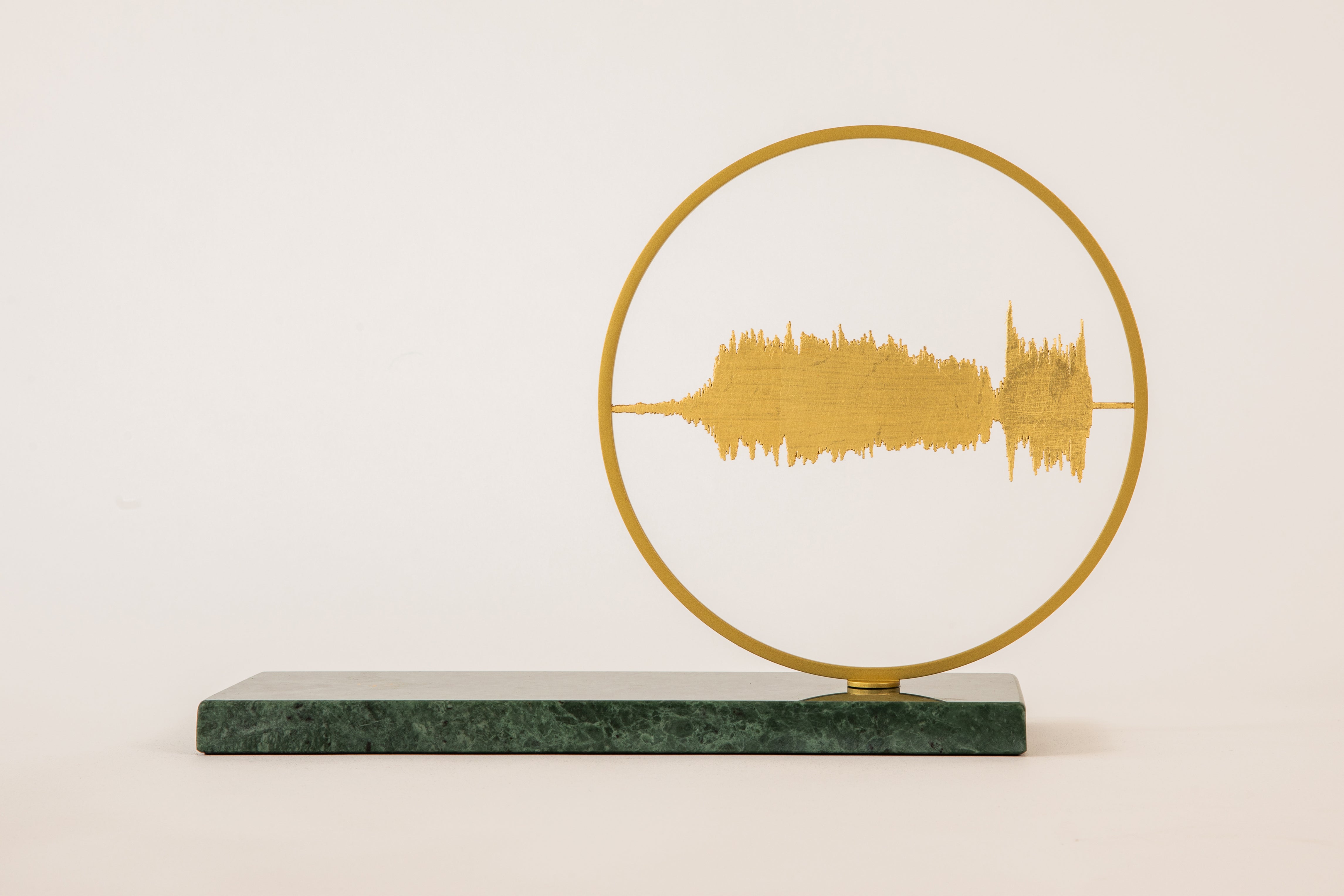 Ar-Rahman | 55:1 | Sound waves of the Holy Qura'an on Indian Green Marble Tajrid