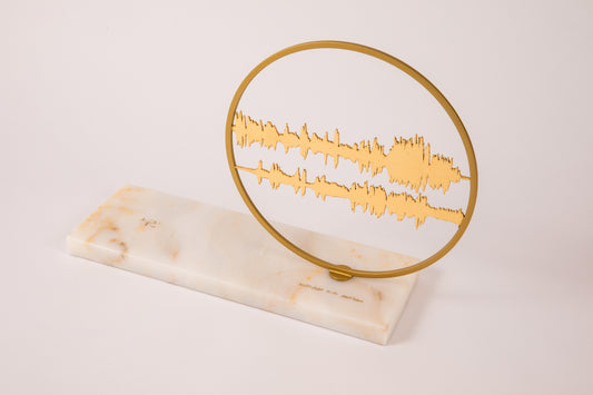 Surat Ar-Rum | 30:21 | Sound waves of the Holy Qura'an on White Sugar Afyon Marble Tajrid