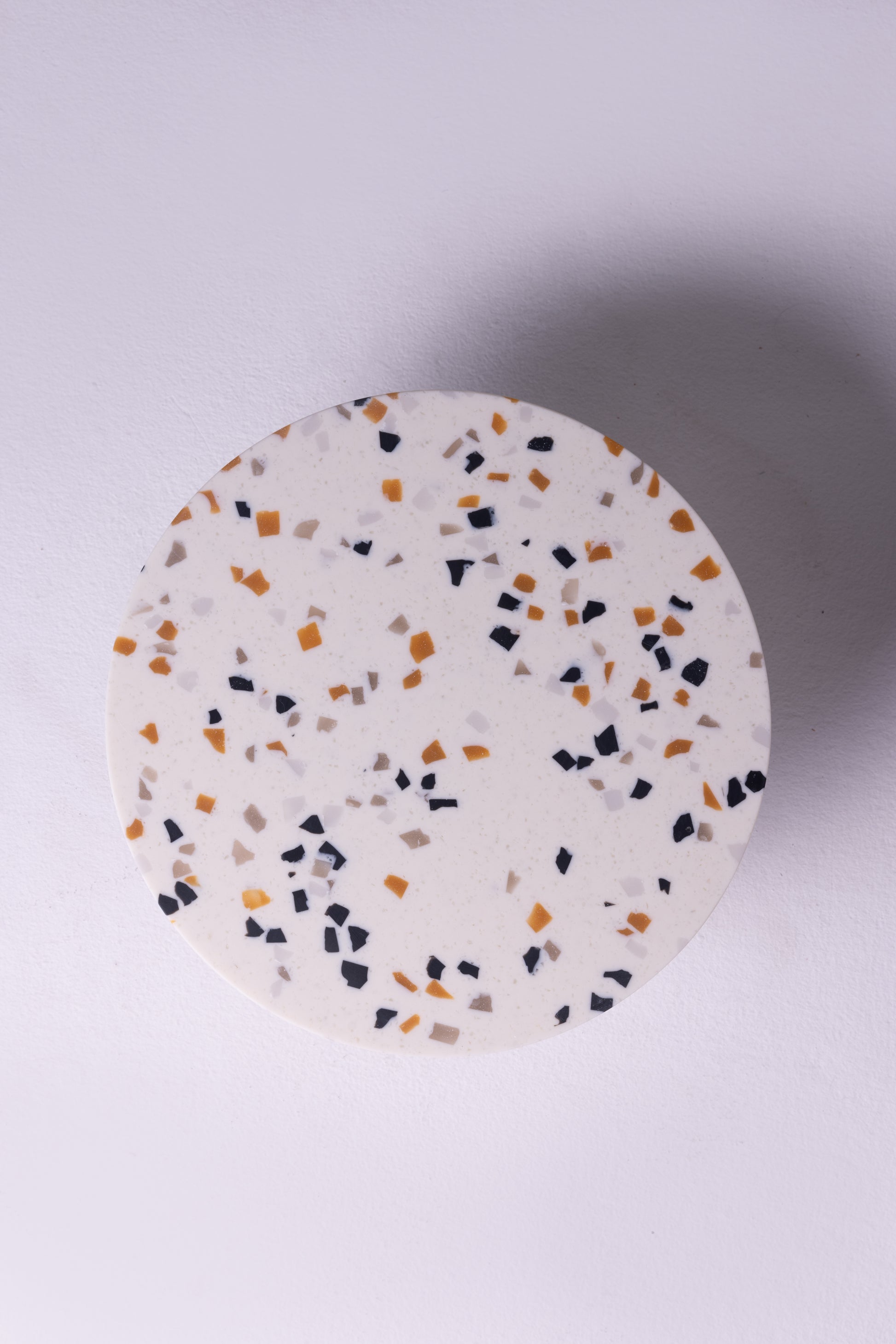 Corian Terrazzo Cake stand with wooden base